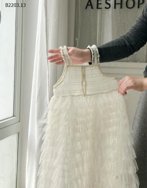 Váy dài trắng ngọt ngào cho bé-sỉ 200k