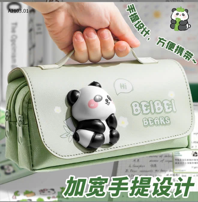 Hộp Đựng Bút Gắn Thú Mềm SIU KUTE  -sỉ 66k