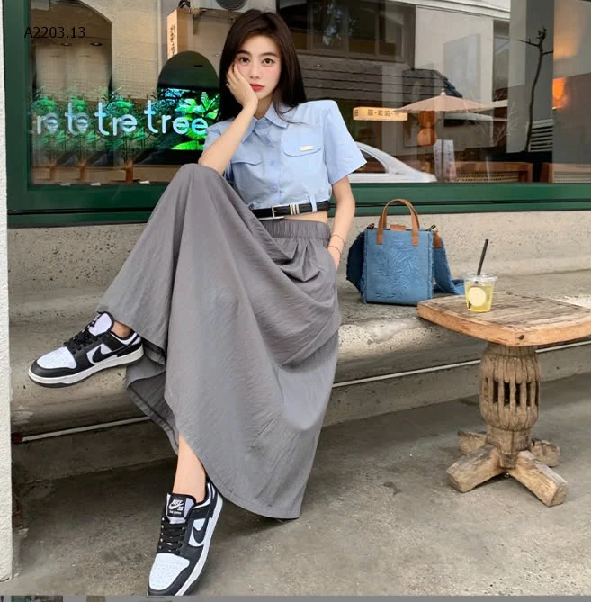 CHÂN VÁY MIDI ĐŨI-sỉ 78k