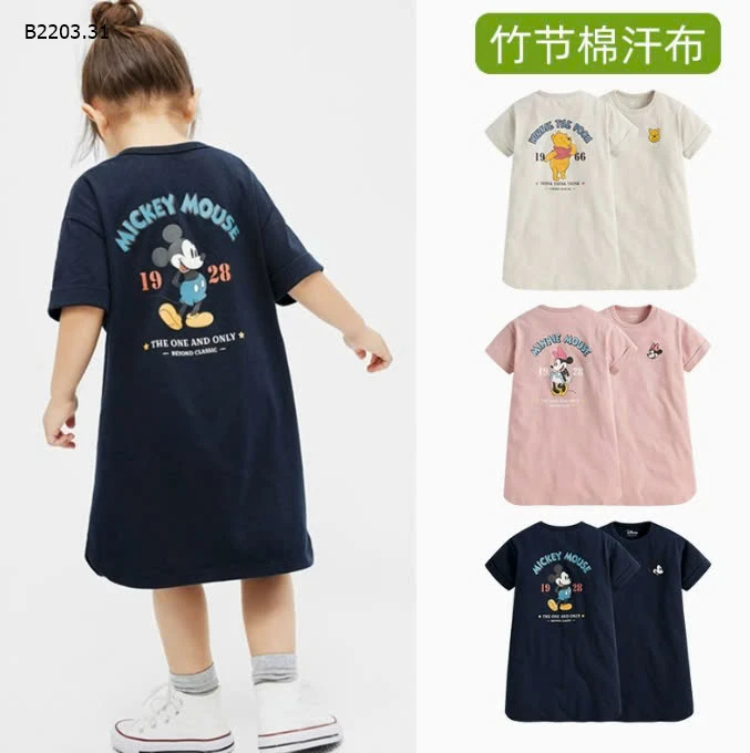Đầm xuông Disney sỉ 120k
