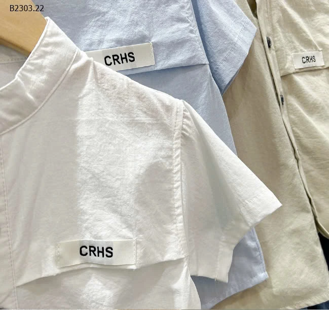 ÁO SƠ MI CỔ TRỤ CHO BÉ -sỉ 112k