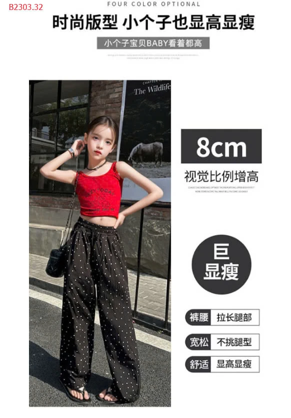 QUẦN CHẤM BI SUÔNG BG CÓ SIZE ĐẠI-sỉ Sz 90-120 : 60k           Sz 130-160 : 66k