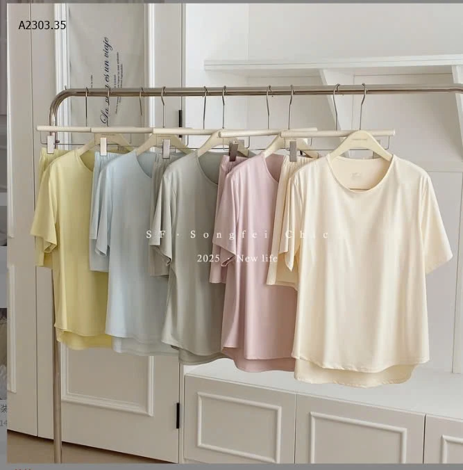 BỘ MẶC NHÀ TRƠN MÀU KÈM ĐỆM NGỰC CHO NỮ-sỉ 190k