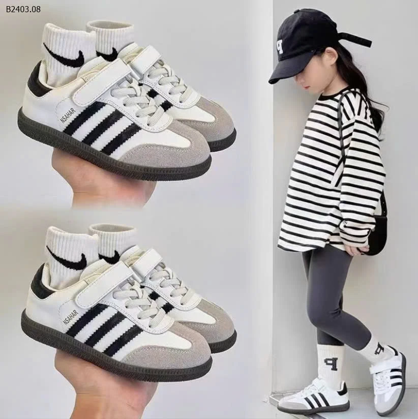 GIÀY THỂ THAO BA SỌC CHO BÉ -sỉ Sz 26-30 : 148k            Sz 31-37 : 156k