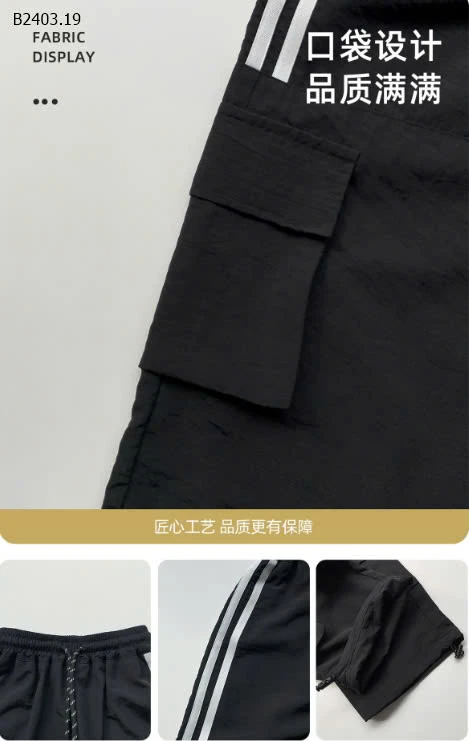 QUẦN THỂ THAO TÚI BÊN PHỐI KẺ -sỉ 179k