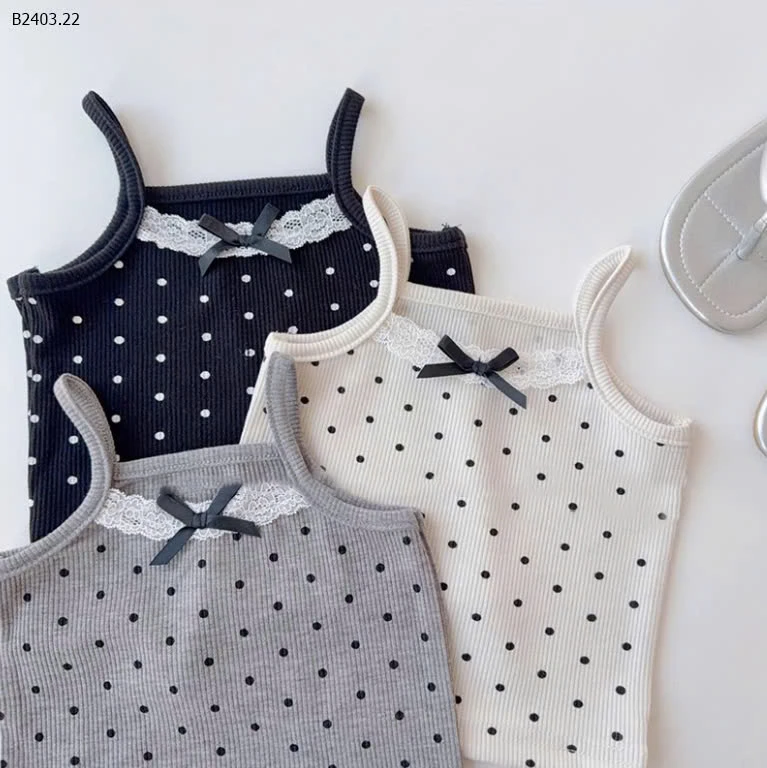 ÁO 2 DÂY CHẤM BI T&QKIDS-sỉ 103k