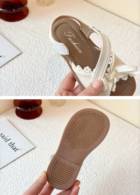 SANDAL NƠ VIỀN REN-sỉ Sz 21-25 : 135k            Sz 26-30 : 145k