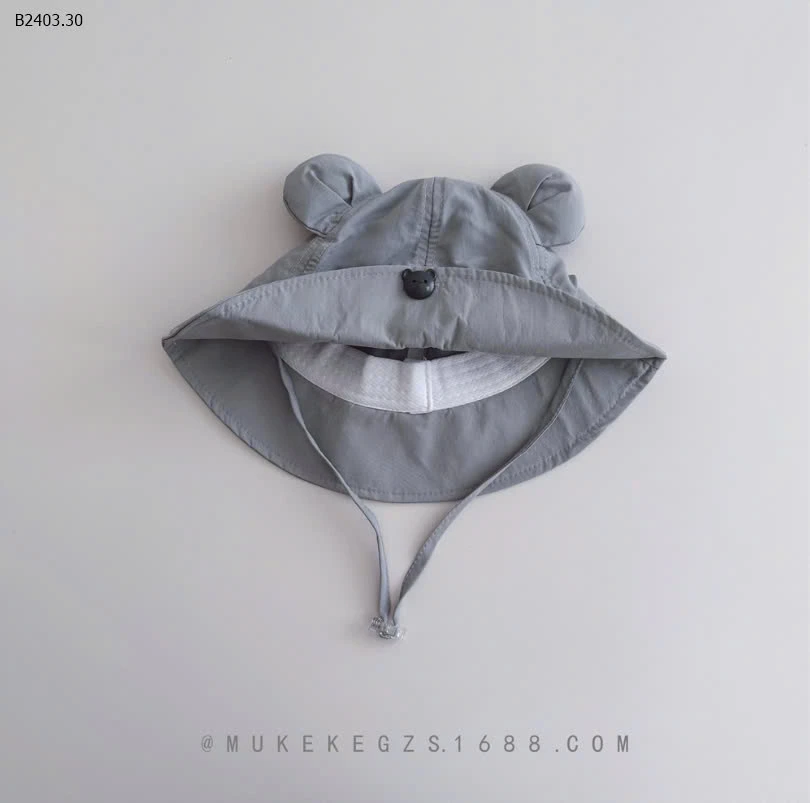 MŨ BÈO TAI GẤU KÈM QUAI CHO BÉ -sỉ 86k