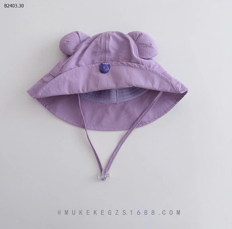 MŨ BÈO TAI GẤU KÈM QUAI CHO BÉ -sỉ 86k