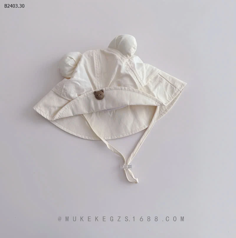 MŨ BÈO TAI GẤU KÈM QUAI CHO BÉ -sỉ 86k