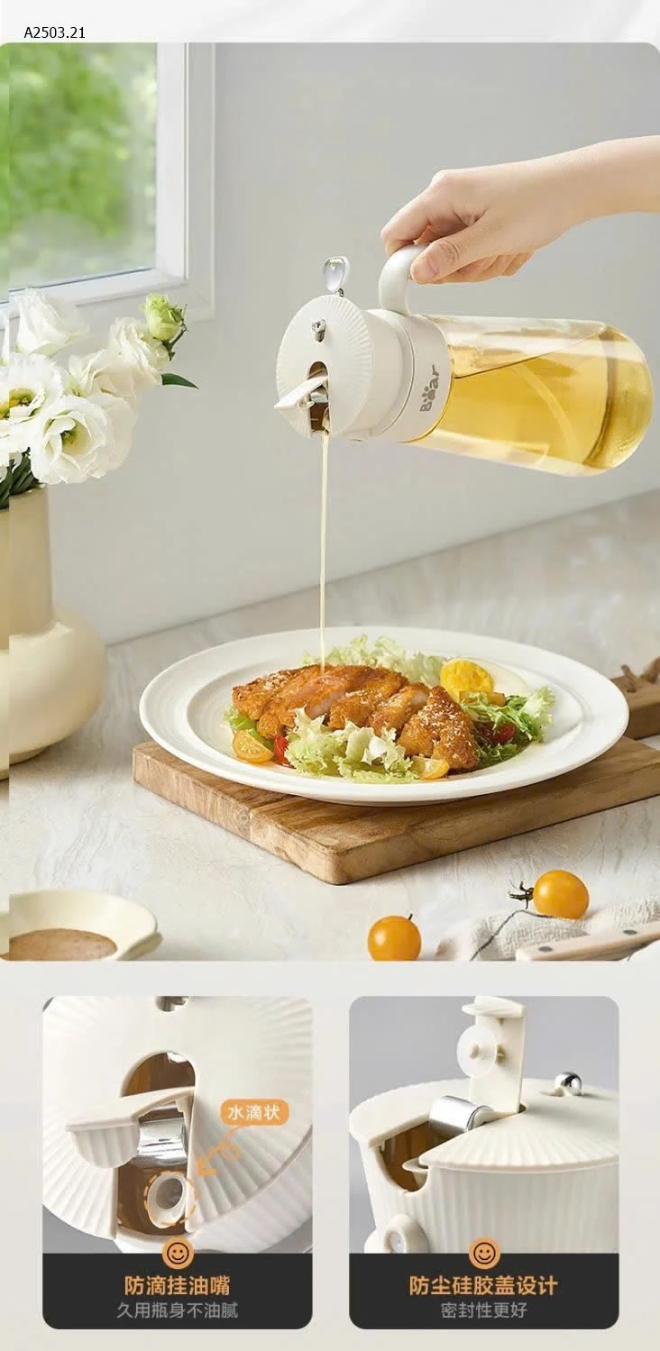 BÌNH ĐỰNG DẦU ĂN BEAR -sỉ 155k