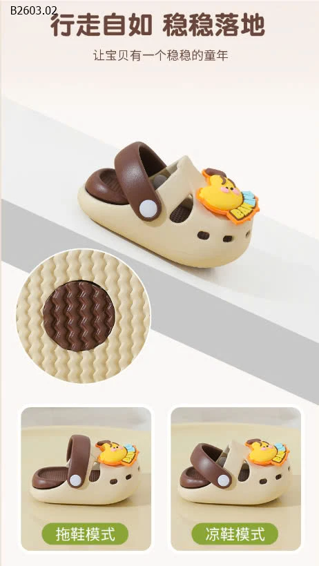 CROCS EVA STICKER 3D CHO BÉ TRAI BÉ GÁI-sỉ 78k