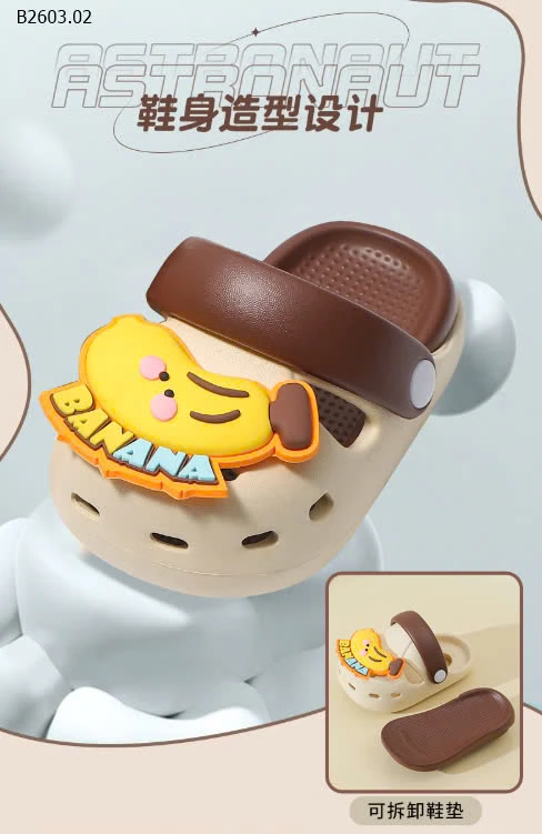 CROCS EVA STICKER 3D CHO BÉ TRAI BÉ GÁI-sỉ 78k