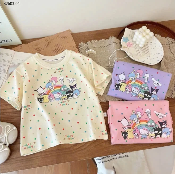 ÁO PHÔNG HOẠ TIẾT BÉ GÁI XINH XỈU -sỉ 73k