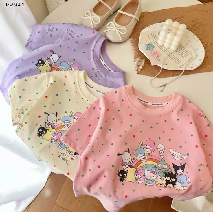 ÁO PHÔNG HOẠ TIẾT BÉ GÁI XINH XỈU -sỉ 73k