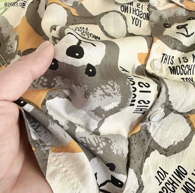 SET SƠ MI QUẦN SHORT HOẠ TIẾT HOA LÁ CHO BÉ TRAI-sỉ Sz 80-110 : 80k            Sz 120-150 : 94k