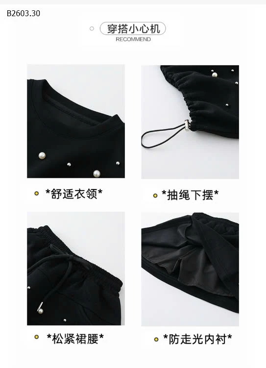 SET ÁO THUN RÚT EO MIX CHÂN VÁY SZ ĐẠI -sỉ 218k