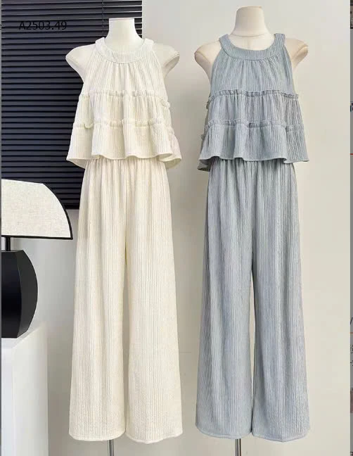 SET ÁO YẾM MIX QUẦN XUÔNG CHO NỮ-sỉ 180k