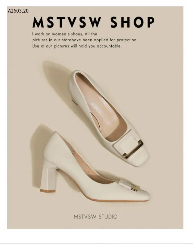 GIÀY CÔNG SỞ GÓT VUÔNG sỉ 210k