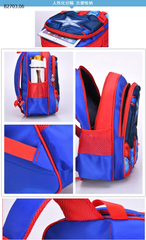 Balo siêu nhân 3D bé trai-sỉ 110k