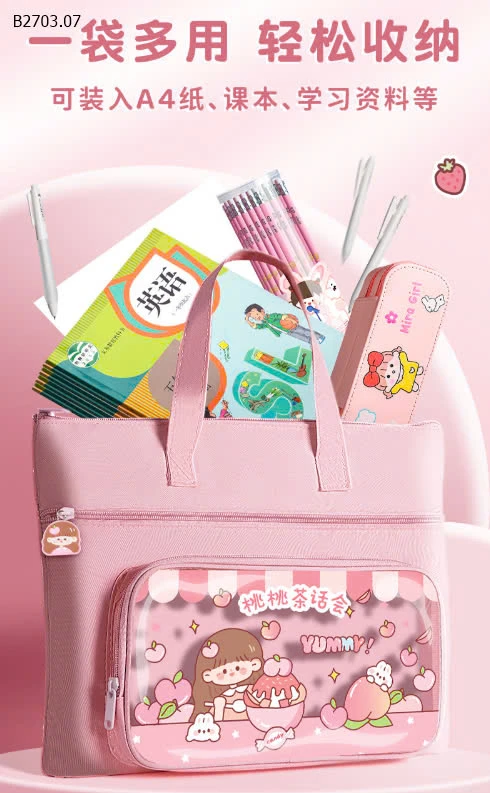 TÚI HỌC THÊM CUTE CHO BÉ-sỉ 52k