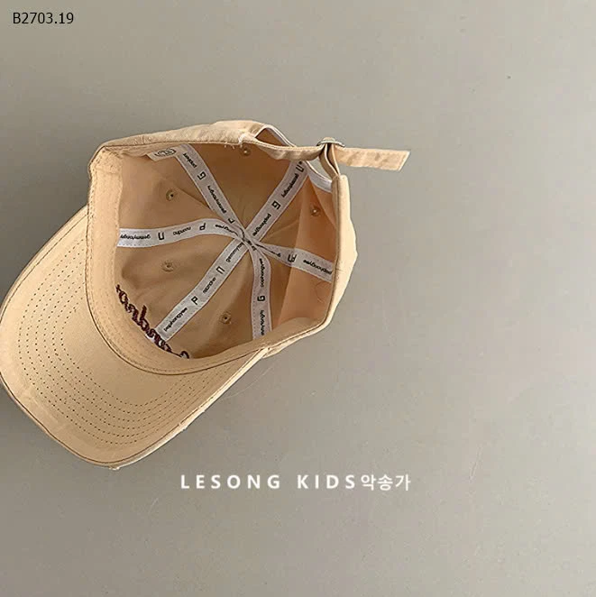 MŨ LƯỠI CHAI CHỮ Noand CHO BÉ-sỉ 88k