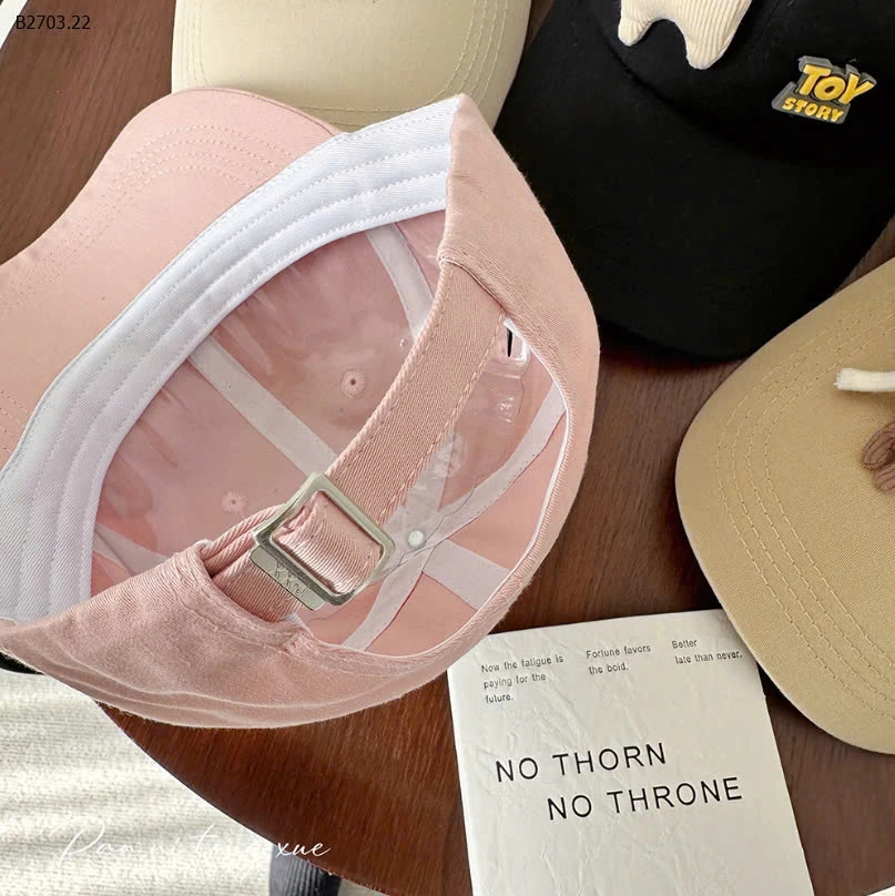 MŨ LƯỠI TRAI ĐÍNH STICKER 3D CHO BÉ-sỉ 95k