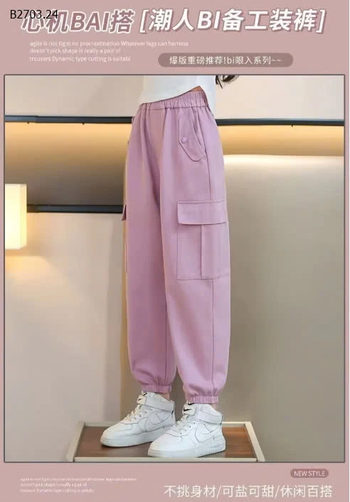 QUẦN JOGGER CHO BÉ GÁI SIZE ĐẠI-sỉ 125k