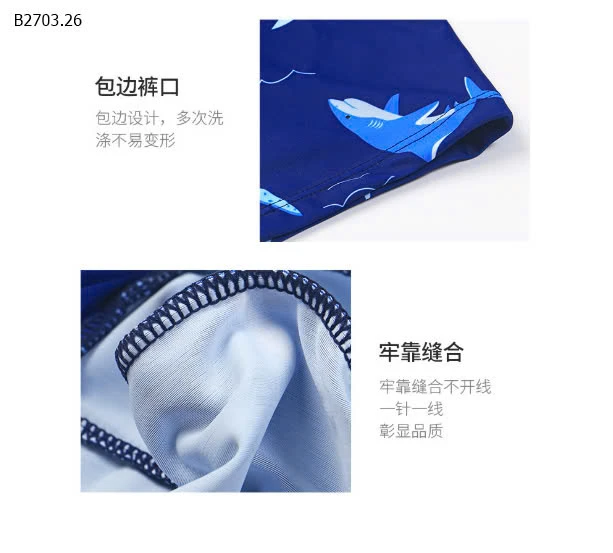 SET ĐỒ BƠI 3 CHI TIẾT - SPACE DINO-sỉ 183k