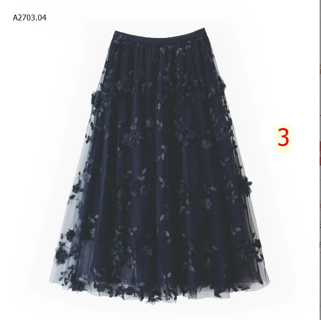 CHÂN VÁY XOÈ HOA NỔI-sỉ 175k