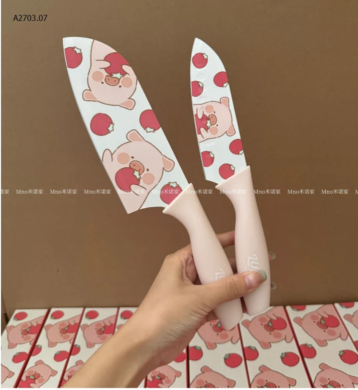 Set bộ 2 dao hoạ tiết dễ thương-sỉ 124k/set 2 dao 