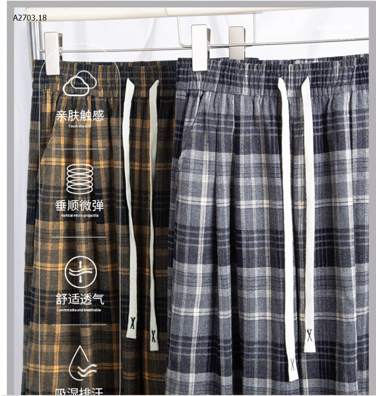 QUẦN SUÔNG KẺ CẠP CHUN -sỉ 145k