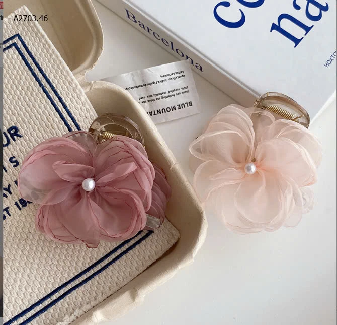 SET 2 KẸP HOA TONE HỒNG  -sỉ 65k/set 2c chọn màu