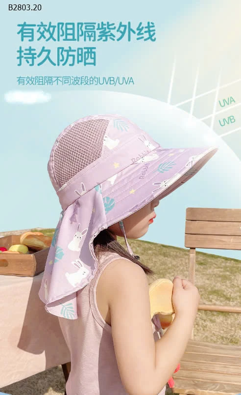 MŨ CHỐNG NẮNG IN HÌNH DỄ THƯƠNG0-sỉ 69k