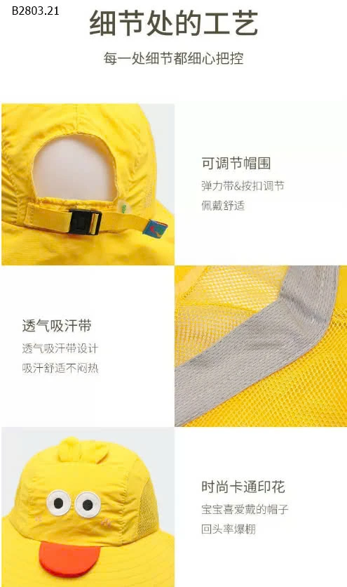 MŨ CHỐNG NẮNG TÁN RỘNG THÚ CƯNG-sỉ 58k