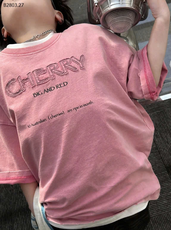 ÁO THUN IN CHỮ CHERRY SNIDOL-sỉ Sz 90-140 : 159k           Sz 150-160 : 179k 