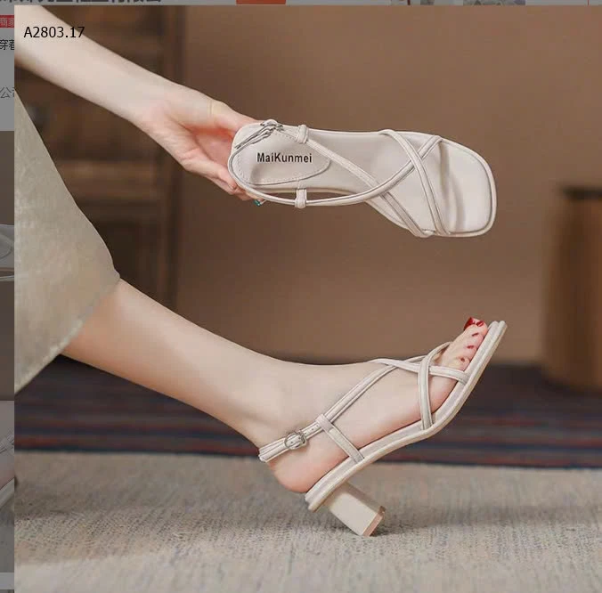SANDAL CAO GÓT QUAI MẢNH CHO NỮ-sỉ 170k