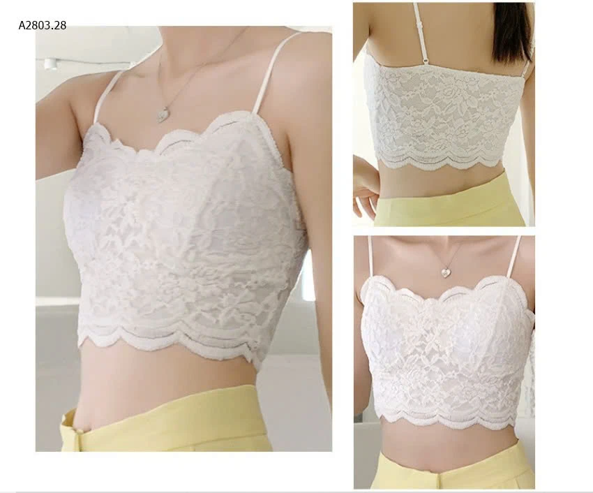 ÁO BRA REN CHO NỮ  DÁNG CROPTOP-sỉ 63k