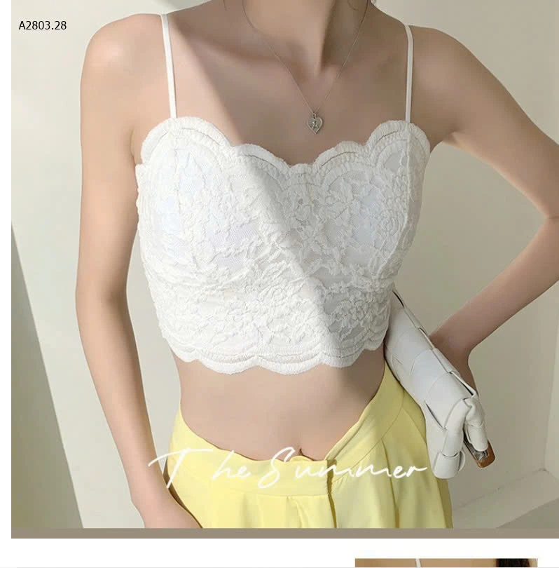ÁO BRA REN CHO NỮ  DÁNG CROPTOP-sỉ 63k