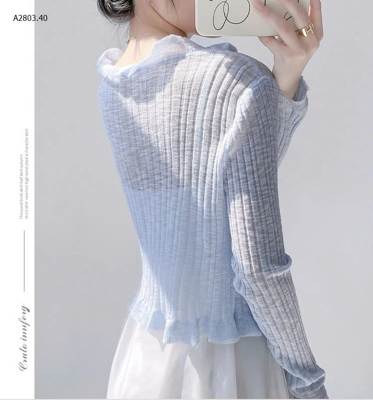 ÁO KHOÁC MỎNG VIỀN BÈO-sỉ 96k