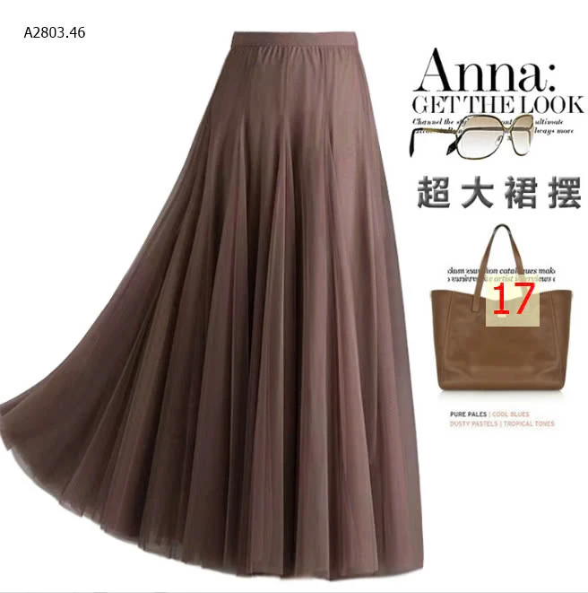 CHÂN VÁY VOAN XOÈ ANNA -sỉ 145k