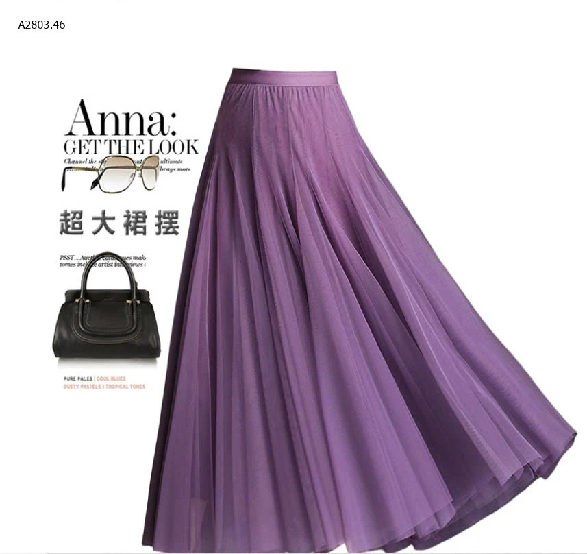 CHÂN VÁY VOAN XOÈ ANNA -sỉ 145k