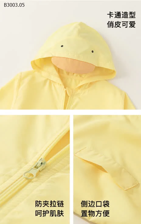 ÁO KHOÁC MỎNG  DỄ THƯƠNG CHỐNG NẮNG BABYCITY -sỉ 136k