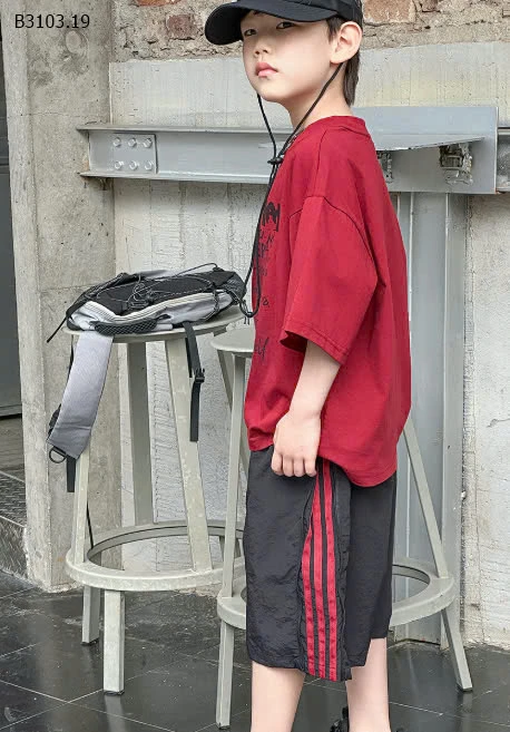 SET ÁO PHÔNG QUẦN SHORT LỬNG BÉ TRAI -sỉ Áo : 133k          Quần : 149k