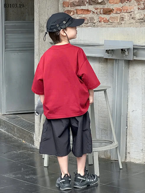 SET ÁO PHÔNG QUẦN SHORT LỬNG BÉ TRAI -sỉ Áo : 133k          Quần : 149k