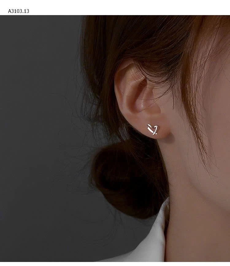 BÔNG TAI TRÁI TIM CHÍNH HÃNG AGOVSKI-sỉ 100k