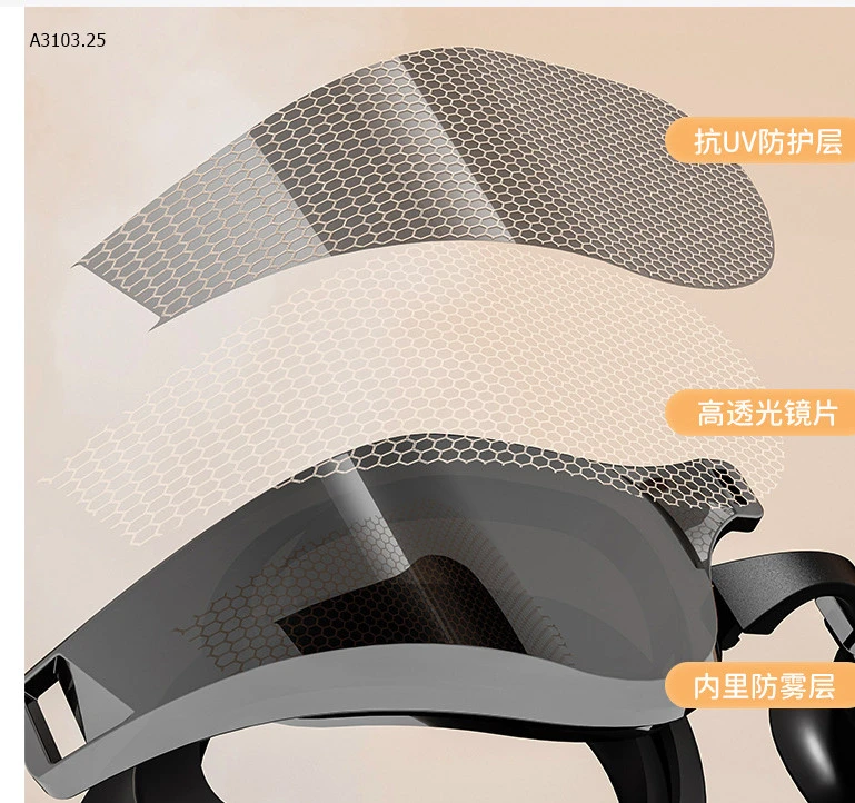 Kính bơi chống nước chống sương mù nam nữ nhà YUKE -sỉ 110k