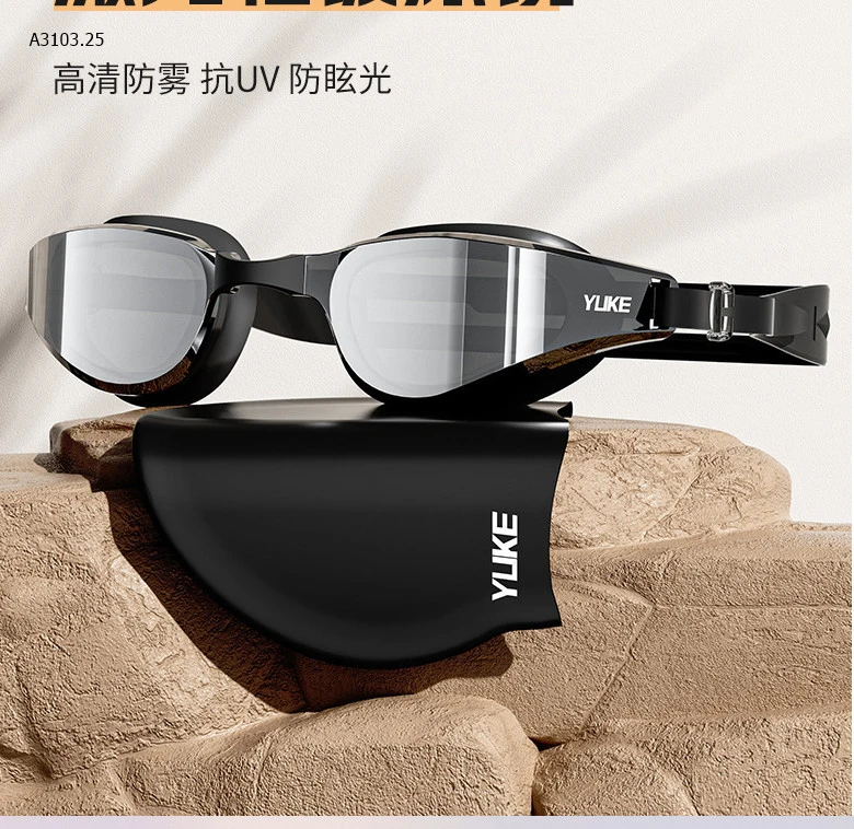 Kính bơi chống nước chống sương mù nam nữ nhà YUKE -sỉ 110k