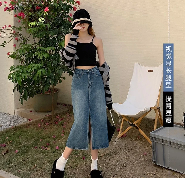 CHÂN VÁY JEAN DÁNG DÀI-sỉ 133k