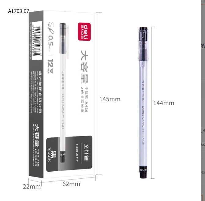 SET 2 HỘP BÚT NƯỚC GEL DELI 0.5MM-sỉ 83k/set 2 hộp